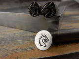 DRAGON Metal Stamp, Dragon Head Outline Stamp, 7mm, Stamping Tool for DIY Jewelry, Steel Stamp