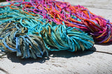 SAILING Silk Cords Hand Dyed Silk Cords Hand Sewn Strings Qty 1 to 25  2-3mm Jewelry Making Craft Cord, Blues, Matches Smooth Sailing Ribbon