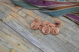 Tree of Life Metal Button Tierracast, Antique Copper Qty 4 to 20, 16mm 5/8” Yoga or Leather Wraps Clasp