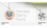 ImpressArt MANDALA Metal Stamping Kit 2, Mandala Stamp Pack Series 2, Stamp Set, Teardrop, Wishbone, Oval, 3mm and 6mm Stamps