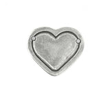 Heart Blanks, HEART with BORDER Blanks, ImpressArt Pewter Metal Stamping Blanks 1/2" or 1" Small or Large, Qty 2, 4 or 144 Soft Strike 16 Ga