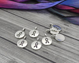 Ribbon Charms, Antique Silver, TierraCast, Breast Cancer, Troops, Autism Support Charms, Awareness Charm Drops, Qty 4 to 20