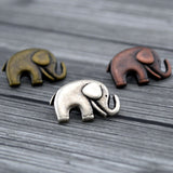 ELEPHANT Metal Buttons, Qty 3 to 48, Mixed Antique Silver, Antique Copper and Antique Bronze Buttons, 20mm Jaybo Good Luck Elephant Button