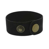 Black Natural or Medium Tan Leather Cuff 1" Wide, Genuine Leather Wristband, 1" Wide, Cuff Blank, Hand Stamping Supplies