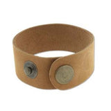 Black Natural or Medium Tan Leather Cuff 1" Wide, Genuine Leather Wristband, 1" Wide, Cuff Blank, Hand Stamping Supplies