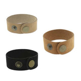 Black Natural or Medium Tan Leather Cuff 1" Wide, Genuine Leather Wristband, 1" Wide, Cuff Blank, Hand Stamping Supplies