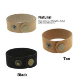 Black Natural or Medium Tan Leather Cuff 1" Wide, Genuine Leather Wristband, 1" Wide, Cuff Blank, Hand Stamping Supplies