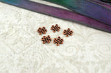 Celtic ETERNITY LINKS, Small Celtic Knot Charms, TierraCast Antique Copper, Connectors, Knotwork Pendants, Qty 4 to 20 Tierra Cast