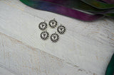 Sunshine Drops, TierraCast Pendants, Antique Silver, 19mm Qty 4 to 20, Sun Face Charms, Yoga Bracelet Charms