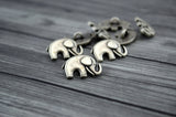 ELEPHANT Metal Buttons, Qty 3 to 48, Mixed Antique Silver, Antique Copper and Antique Bronze Buttons, 20mm Jaybo Good Luck Elephant Button