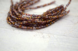 LUSTER AMETHYST CRYSTAL 3mm Faceted Round Czech Glass Beads Qty 50 / Firepolished Small  Purple /Fire Polish  Small