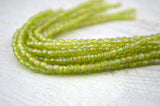 LUSTER IRIS OLIVINE 3mm Faceted Round Czech Glass Beads Qty 50 Transparent Green /Firepolished Small