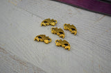 TierraCast KOI FISH Charms, Fish Tattoo Pendants, Antique Gold, Beach Ocean Charms, Qty 4 To 20