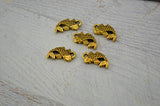 TierraCast KOI FISH Charms, Fish Tattoo Pendants, Antique Gold, Beach Ocean Charms, Qty 4 To 20