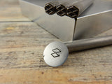 Double Diamonds Metal Stamp 5mm, Stacked Diamond Stamp, Hand Stamping Tool For Metal, Wood, Clay and Leather, Steel Stamp