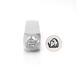 ImpressArt RHINO Metal Stamp, 6mm, Animal Rhinoceros Stamp, Tool for Hand Stamped Jewelry, Clay and Leather Stamp,, Steel Stamp