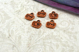 LOVE Charms, Antique Copper, Tierracast Charms, Fun Love Heart Drop Pendants, Tierra Cast Finding