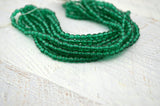 Emerald 4mm Firepolished Round Czech Glass Beads / Czech Glass Beads /Green Faceted Round /Fire Polished 4mm Qty 50