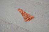 2" COPPER Ball Pins, Ball Headpins, Genuine Solid Copper, 24 Ga Wire, Bright Copper, Jewelry Wire Wrapping Findings Supplies