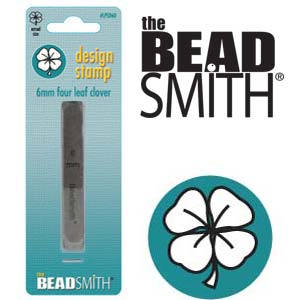 FOUR LEAF CLOVER Metal Stamp 6 mm Beadsmith Metal Stamping Tool for Hand Stamping Metal Blanks, Saint Pattys Day Stamp