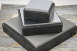 Square Bench Block 4" X 4" Large Steel Bench Block with Rubber Base, Metal Forming Tool for Jewelry Making