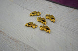 TierraCast KOI FISH Charms, Fish Tattoo Pendants, Antique Gold, Beach Ocean Charms, Qty 4 To 20