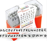 SCARLETTS SIGNATURE Metal Stamp Kit, ImpressArt Alphabet,  Scarlett's Uppercase Stamp Set 2.5 mm PLUS 6 Bonus Stamps