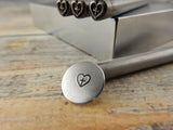 CROSS with HEART Metal Stamp, 5mm, Heart Stamp, Hand Stamping Tool for Metal Jewelry Works with Metal, Wood, Clay and Leather, Steel Stamp