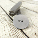 SKELETON KEY Metal Stamp, 5mm, Hand Stamping Tool, Steel Square Shank Stamp