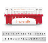 SCARLETTS SIGNATURE Metal Stamp Kit, ImpressArt Alphabet,  Scarlett's Uppercase Stamp Set 2.5 mm PLUS 6 Bonus Stamps