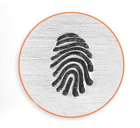 ImpressArt Stamps, FINGERPRINT Metal Stamp, 6mm, Finger Print Thumbprint Design, Thumb Print Finger Print, Hand Stamping Tool