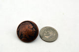 BUFFALO NICKEL BUTTON Button 3/4" Antique Copper Metal Buttons Qty 4 to 8 Coin Buttons Native America Coin Reproduction Nickel 20mm