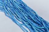 SAILING Silk Cords Hand Dyed Silk Cords Hand Sewn Strings Qty 1 to 25  2-3mm Jewelry Making Craft Cord, Blues, Matches Smooth Sailing Ribbon