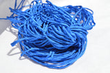 SAPPHIRE Silk Cords Hand Dyed Hand Sewn Strings, Blue Silk Cording, Qty 1 to 25 Cords 2-3mm Jewelry Making Craft Cord, Stringing Supplies