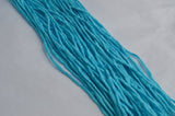 TURQUOISE Silk Cords, Hand Dyed Hand Sewn Strings Turquoise Blue Cording Qty 1 to 25 Cords 2-3mm Jewelry Making Craft Stringing Supplies