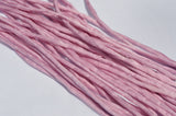 LIGHT RASPBERRY PINK Silk Cords, Hand Dyed Silk Cording, Silk Cord, 3-4mm x 3 Yards, Pastel Pink Silk Strings, Embroidery Supplies