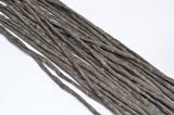 Espresso Silk Cording, Necklace Cords Hand Dyed and Sewn, 3-4mm x 3 Yards, Coffee Brown, Silk Strings, Jewelry Making Cords, Craft Supplies