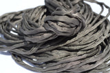 Espresso Silk Cording, Necklace Cords Hand Dyed and Sewn, 3-4mm x 3 Yards, Coffee Brown, Silk Strings, Jewelry Making Cords, Craft Supplies