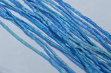 SAILING Silk Cords Hand Dyed Silk Cords Hand Sewn Strings Qty 1 to 25  2-3mm Jewelry Making Craft Cord, Blues, Matches Smooth Sailing Ribbon