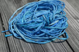 SAILING Silk Cords Hand Dyed Silk Cords Hand Sewn Strings Qty 1 to 25  2-3mm Jewelry Making Craft Cord, Blues, Matches Smooth Sailing Ribbon