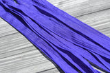 Violet Silk Strings, Crinkle Silk Ribbons Hand Dyed Qty 5 Purple, Craft Ribbons, Jewelry Making Ribbon for Silk Wraps