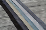 Silver Lake Silk Ribbon Assortment, Hand Dyed Ribbons Qty 6 Crinkle Silk Strings, Warm Gray, Black Pearl Gray, Gray Blue, Dove Gray Charcoal