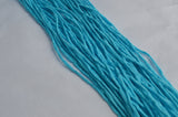 TURQUOISE Silk Cords, Hand Dyed Hand Sewn Strings Turquoise Blue Cording Qty 1 to 25 Cords 2-3mm Jewelry Making Craft Stringing Supplies