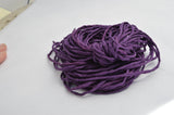 PURPLE Silk Cords, Hand Dyed Hand Sewn Strings, Royal Purple Silk Cording Qty 1 to 25 Cords 2-3mm Jewelry Making Craft Stringing Supplies