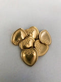 Victorian Flower Heart Button  20mm Antique Gold, Metal Buttons, Shank Back Buttons Great for Leather Wrap Clasps, Clothing and Sweaters