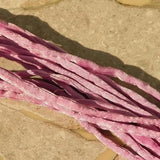 LIGHT RASPBERRY PINK Silk Cords, Hand Dyed Silk Cording, Silk Cord, 3-4mm x 3 Yards, Pastel Pink Silk Strings, Embroidery Supplies