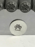 Paw Print Metal Stamp 6mm Dog Stamp Pet Design Pet ID Tags, Animal Stamp, Hand Stamping Tool Steel Punches, Metal Stamping Supplies