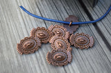 WESTERN Metal Buttons Tierracast Southwestern Concho Buttons 17mm Antique Copper Shank Button Qty 4 to 20 Leather Wraps