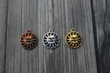 Sunshine Drops, TierraCast Pendants, Antique Silver, 19mm Qty 4 to 20, Sun Face Charms, Yoga Bracelet Charms