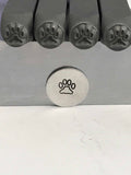 Paw Print Metal Stamp 6mm Dog Stamp Pet Design Pet ID Tags, Animal Stamp, Hand Stamping Tool Steel Punches, Metal Stamping Supplies